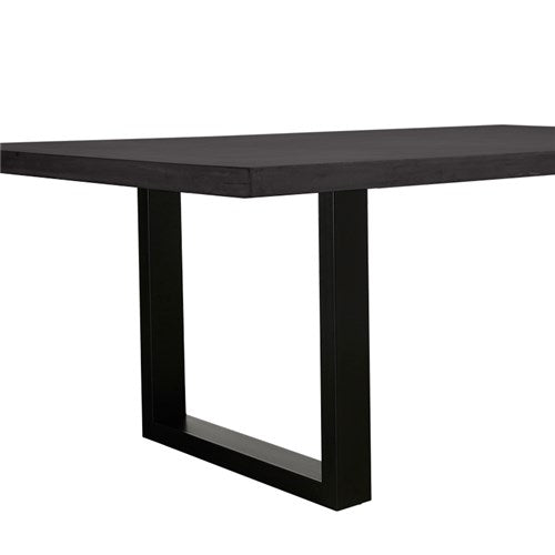 Apollo Black 2100 Black Polished Concrete Dining Table