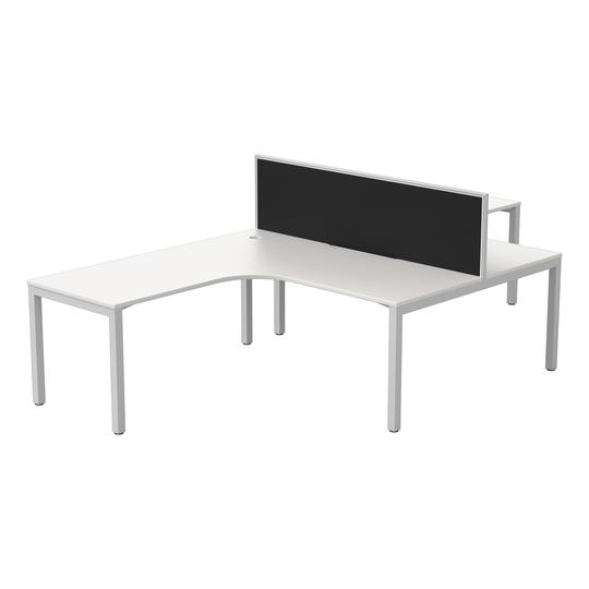 Cubit + Connect 30 Screen-Two Person Corner Workstation - Two Person Cluster - pimp-my-office-au