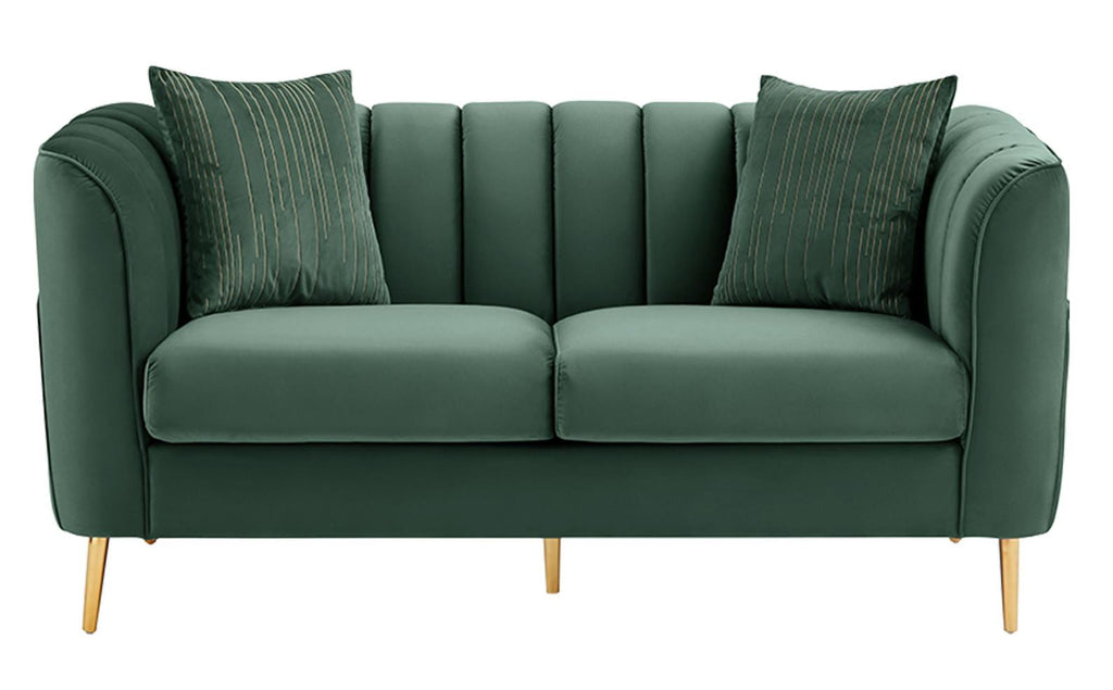Alexia 2 Seater Sofa - Fabric Green