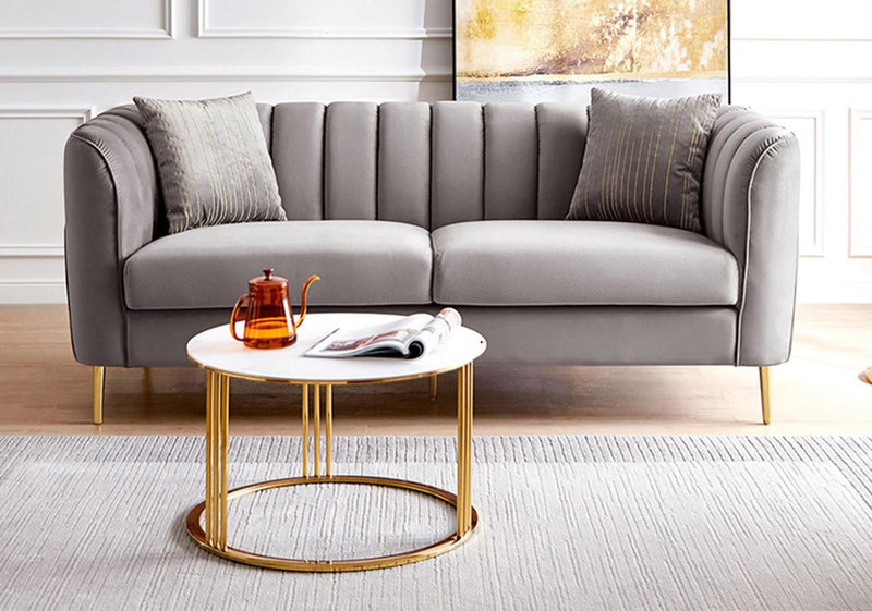 Alexia 2 Seater Sofa - Fabric grey