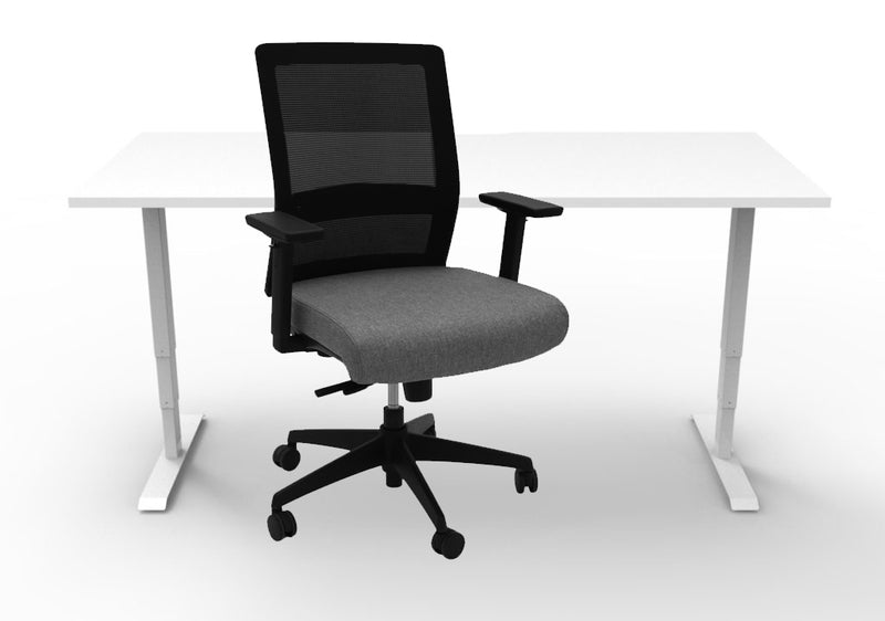 Boost Sit-Stand - Gesture Mesh Chair - Hire Home Office Set