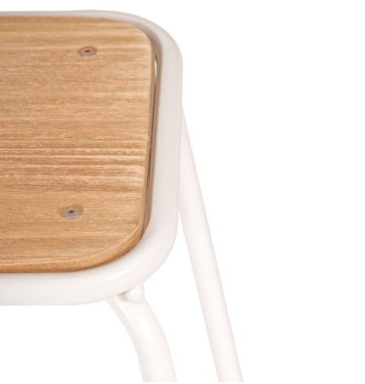 CONCEPT TUBE COUNTER STOOL - WHITE/BROWN - Stools - pimp-my-office-au