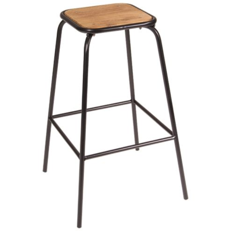 CONCEPT TUBE BAR STOOL - BLACK/BROWN - Stools - pimp-my-office-au