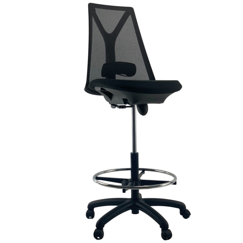 VOGUE-Black-MIDNIGHT-Mesh-Drafting-Office-Chair 