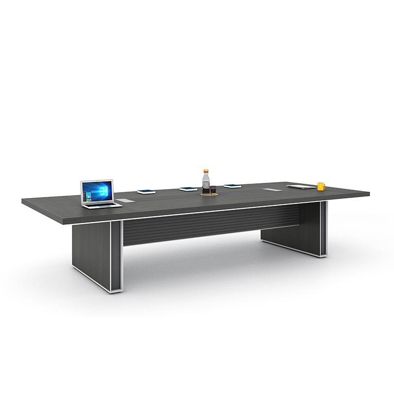 MATEES Boardroom Table 2.8M - Grey/Brown
