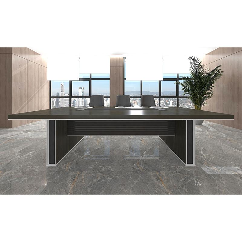 MATEES Boardroom Table 2.8M - Grey/Brown