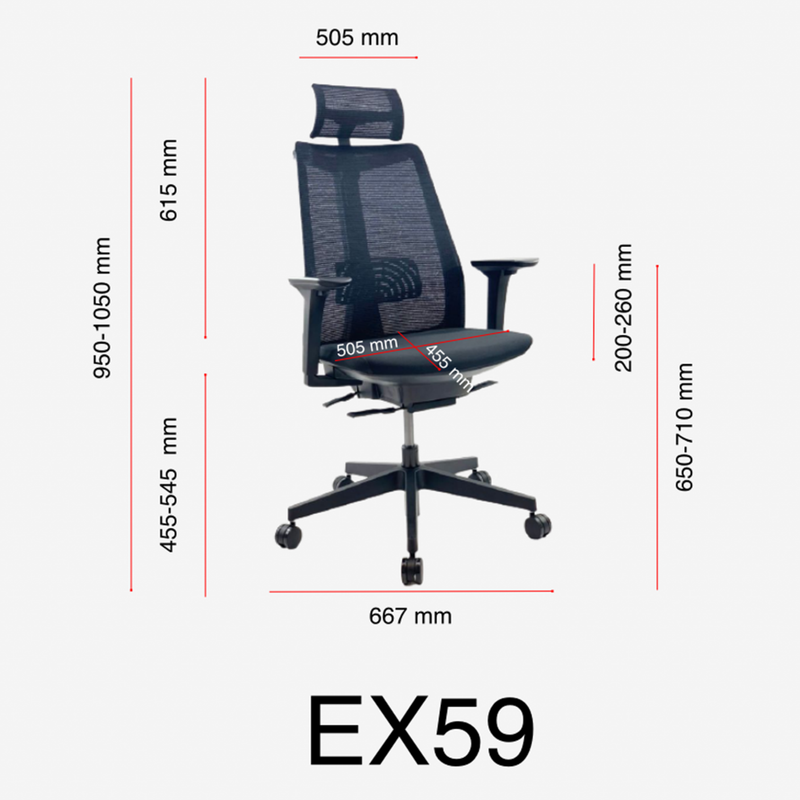 LUXIO-Mesh-Adjustable-Headrest-Executive-Office-Boardroom-Chair