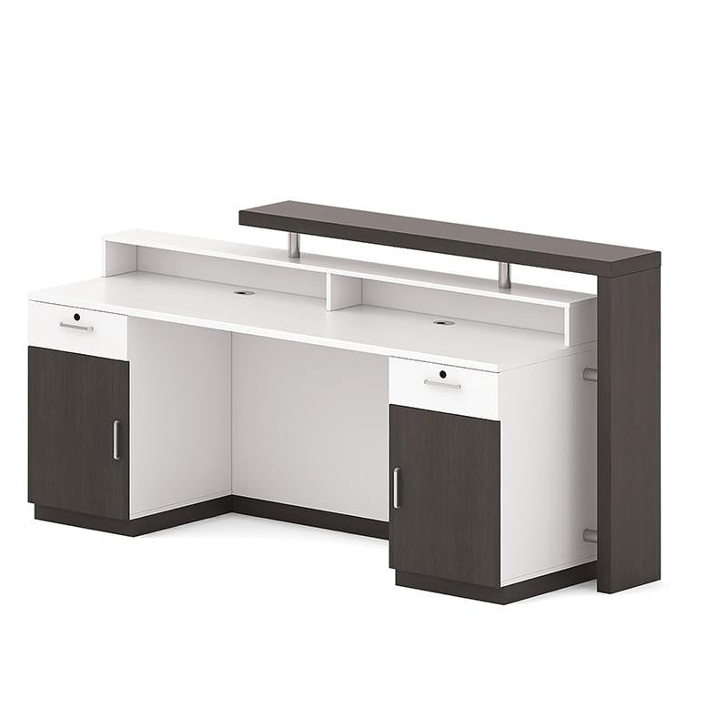 Jett Reception Desk with Cabinet