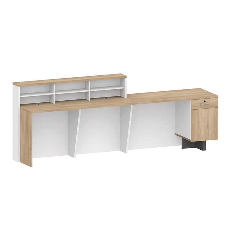 HELMER Reception Desk 2.4M Left Panel