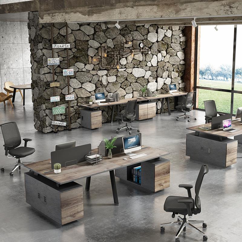 ARTO 2 Person Workstation with 2 Cabinets