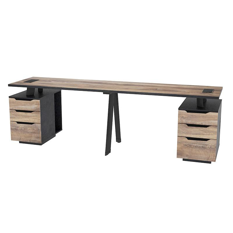 ARTO 2 Person Workstation with 2 Cabinets
