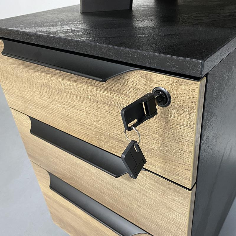ARTO 2 Person Workstation with 2 Cabinets