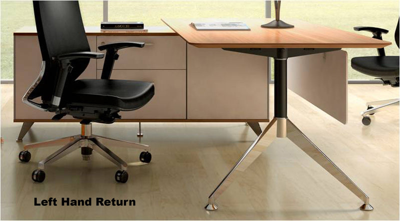 Potenza Desk with Return fixed height - Single Person Desk - pimp-my-office-au