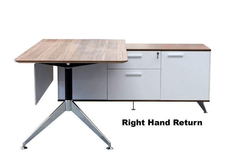 Potenza Desk with Return fixed height - Single Person Desk - pimp-my-office-au