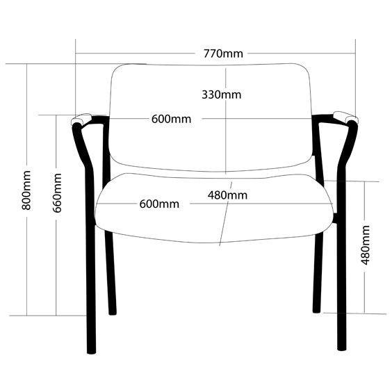 ROTARY-700 Multi Shift Seating medical vinyl clinic reception chair