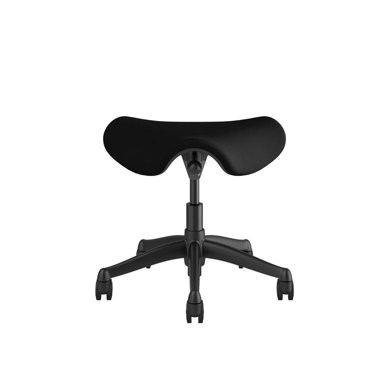 saddle chair humanscale black