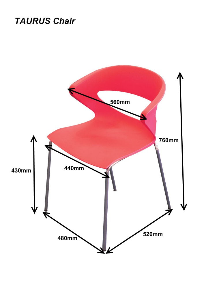 Taurus visitor 4 leg stacking - Visitor/ Side Chairs - pimp-my-office-au