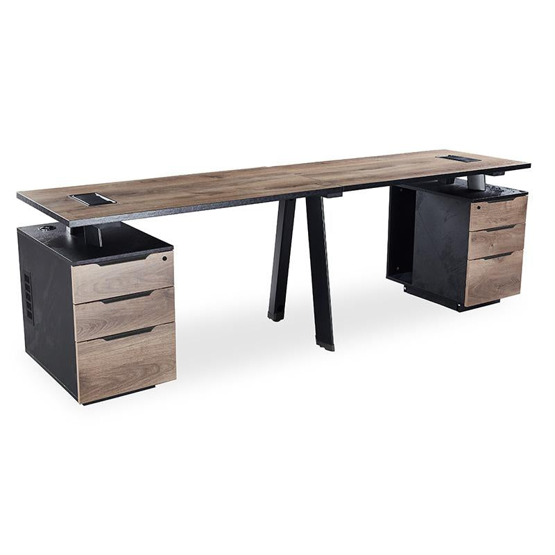 ARTO 2 Person Workstation with 2 Cabinets