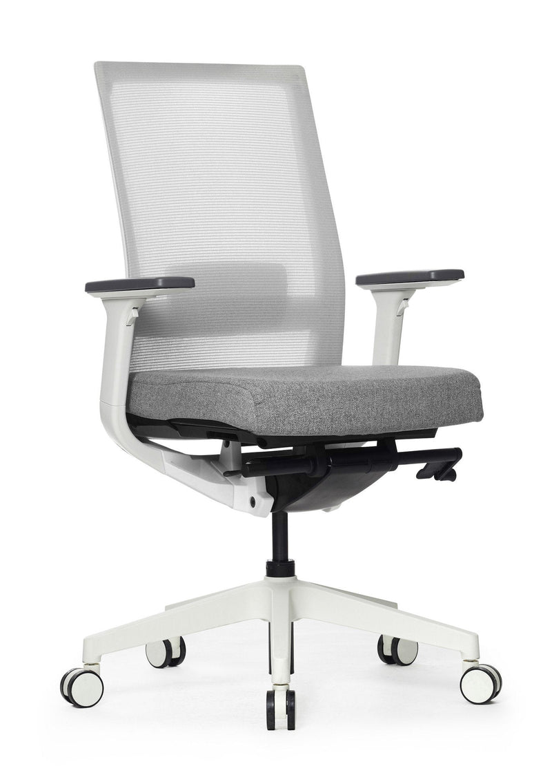 A One Mesh Ergonomic Task Chair White