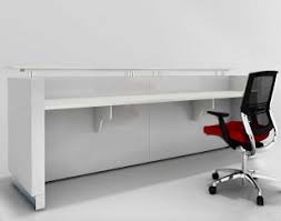 Hugo Plus Reception Desk Gloss White Counter - Office Reception Desks