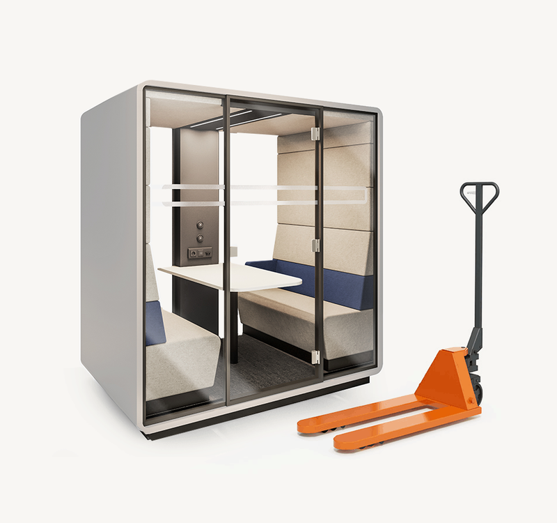 hush office pod quiet meeting