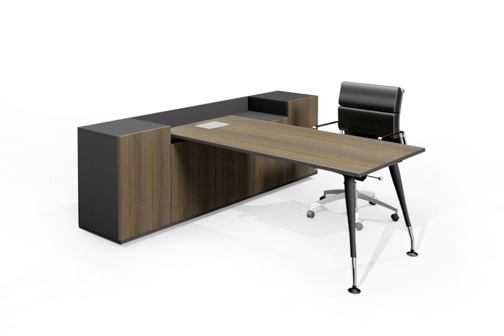 2 Tier Storage Executive Desk - Workstations - pimp-my-office-au