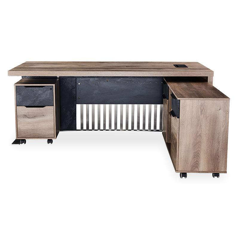 AFTAN Executive Desk with Right Mobile Return